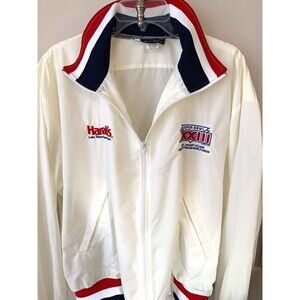 Vintage 1989 Super Bowl XXIII 23 NFL Harrah's Casino Windbreaker Jacket Size L